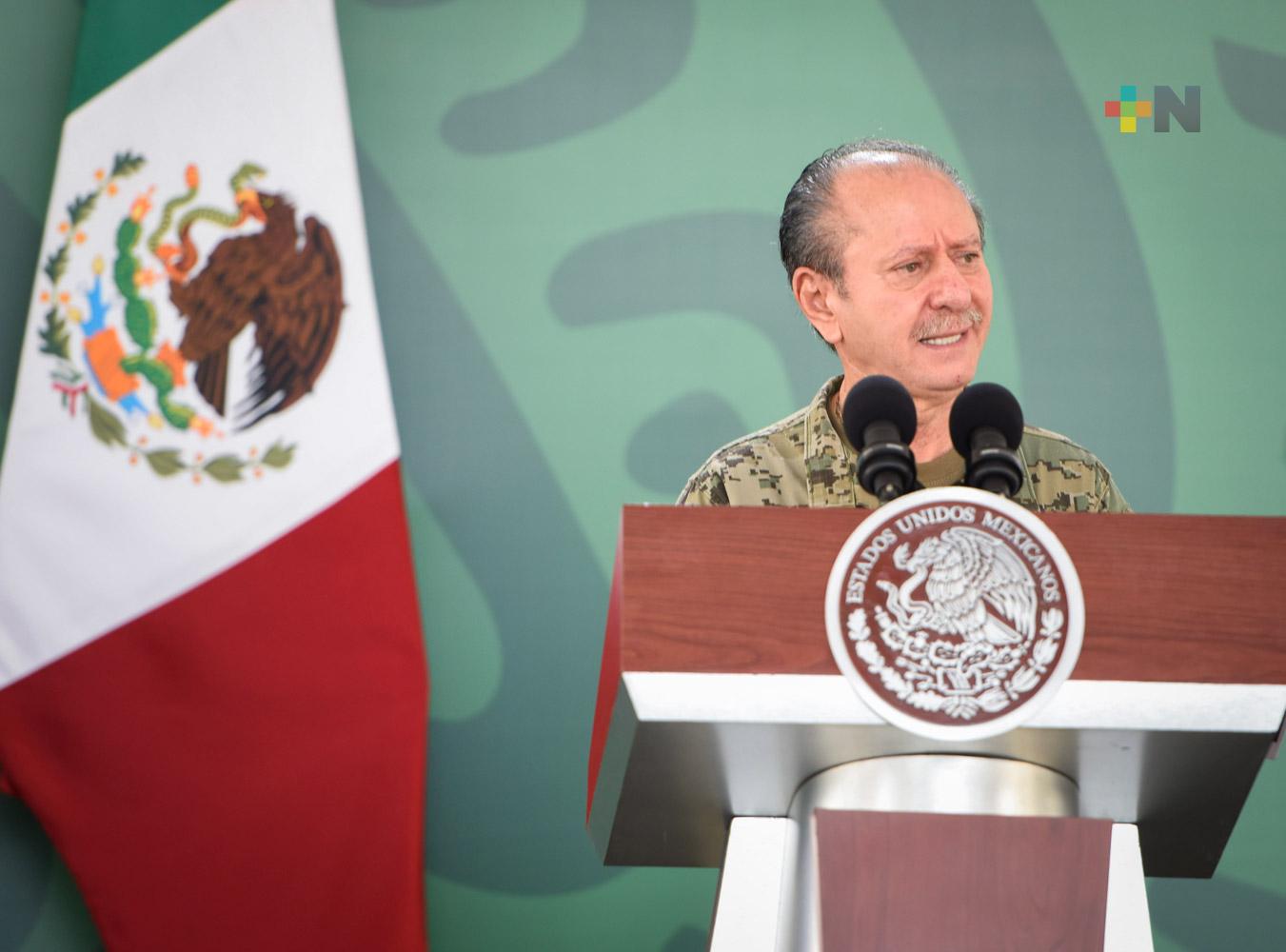 Marina rinde informe de seguridad en Veracruz en febrero