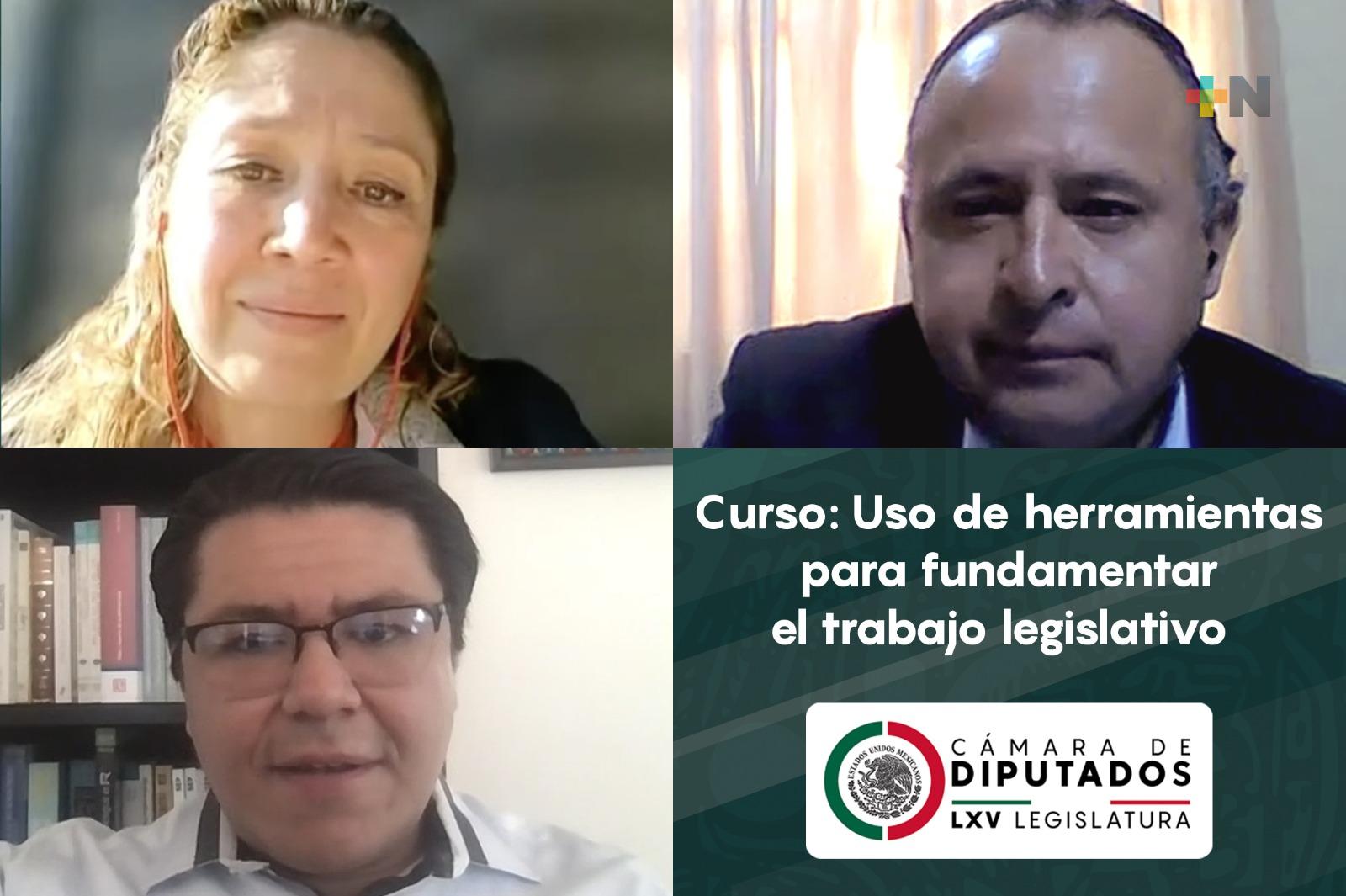 Realizan diputados el curso “Uso de herramientas para fundamentar el trabajo legislativo”