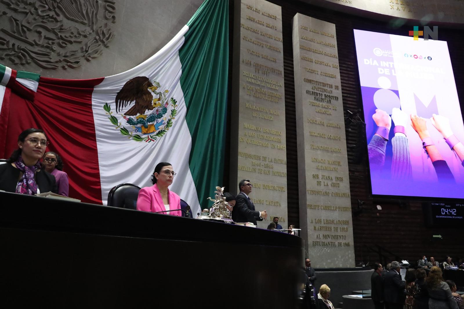 Cámara de Diputados conmemoró el Día Internacional de la Mujer