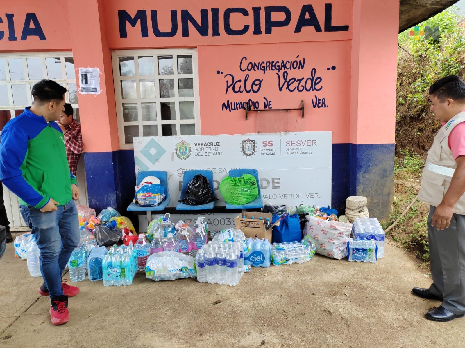 UV Región Orizaba-Córdoba entregó víveres y apoyos en la comunidad de Palo Verde