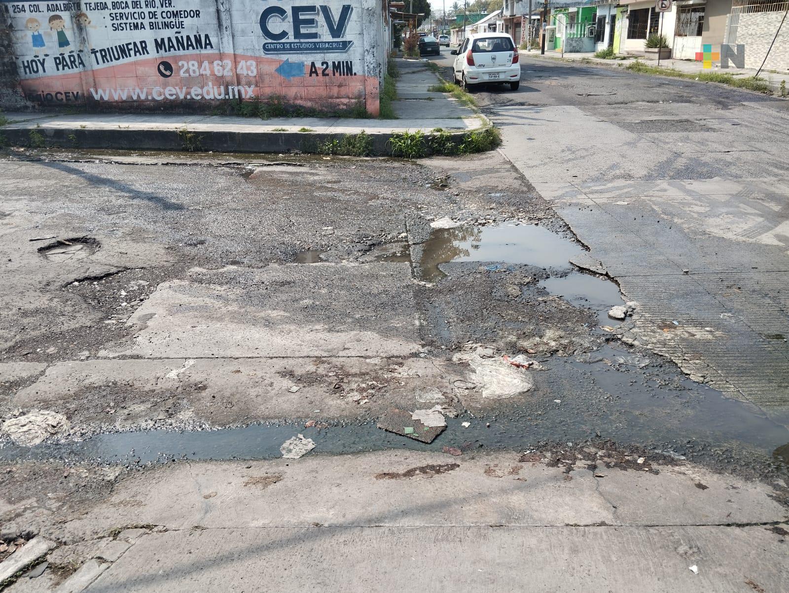 Baches y aguas negras, riesgo en colonia de Veracruz puerto; vecinos piden atención
