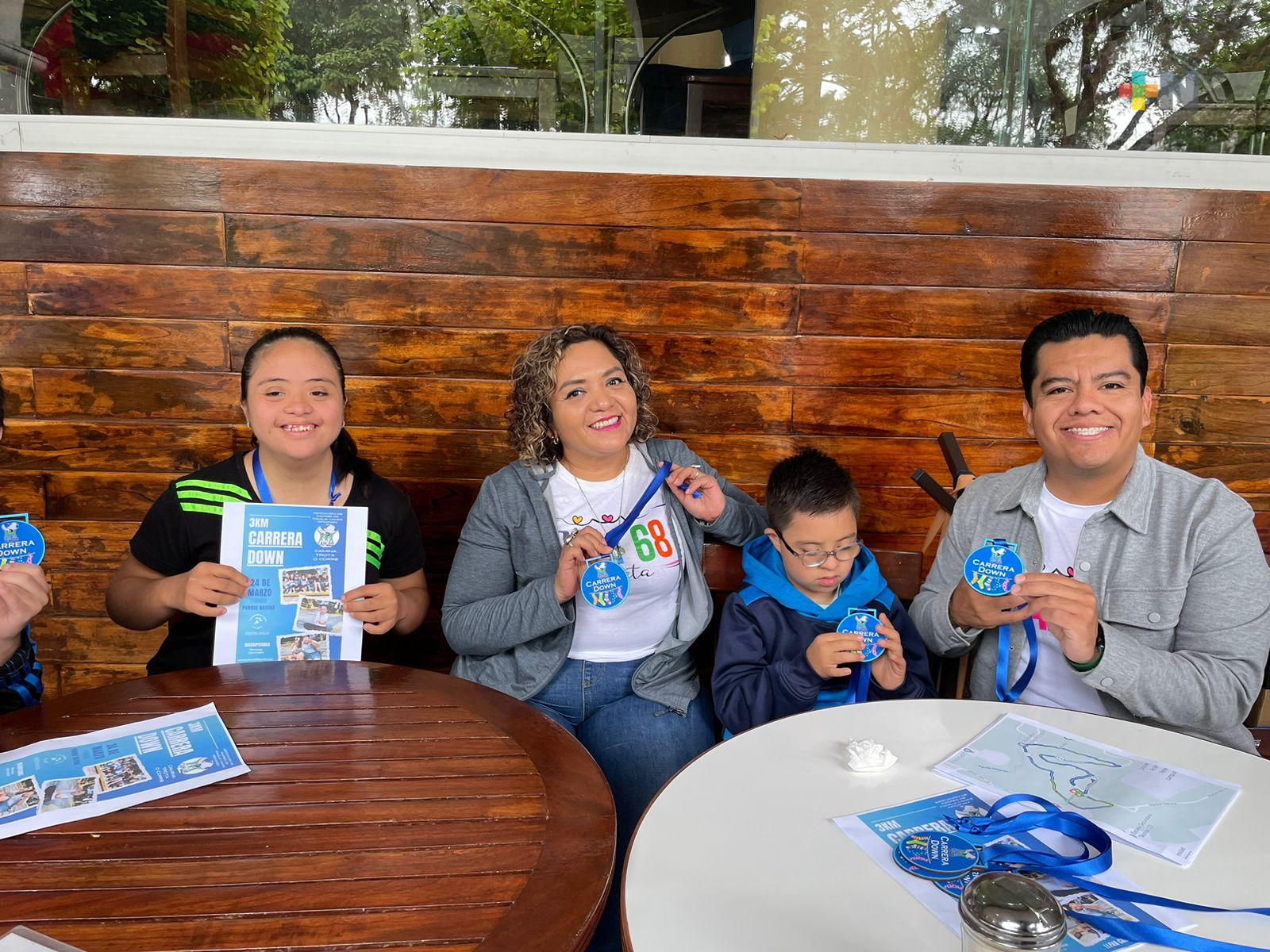 Carrera en parque Natura de Xalapa por Día Mundial del Síndrome de Down