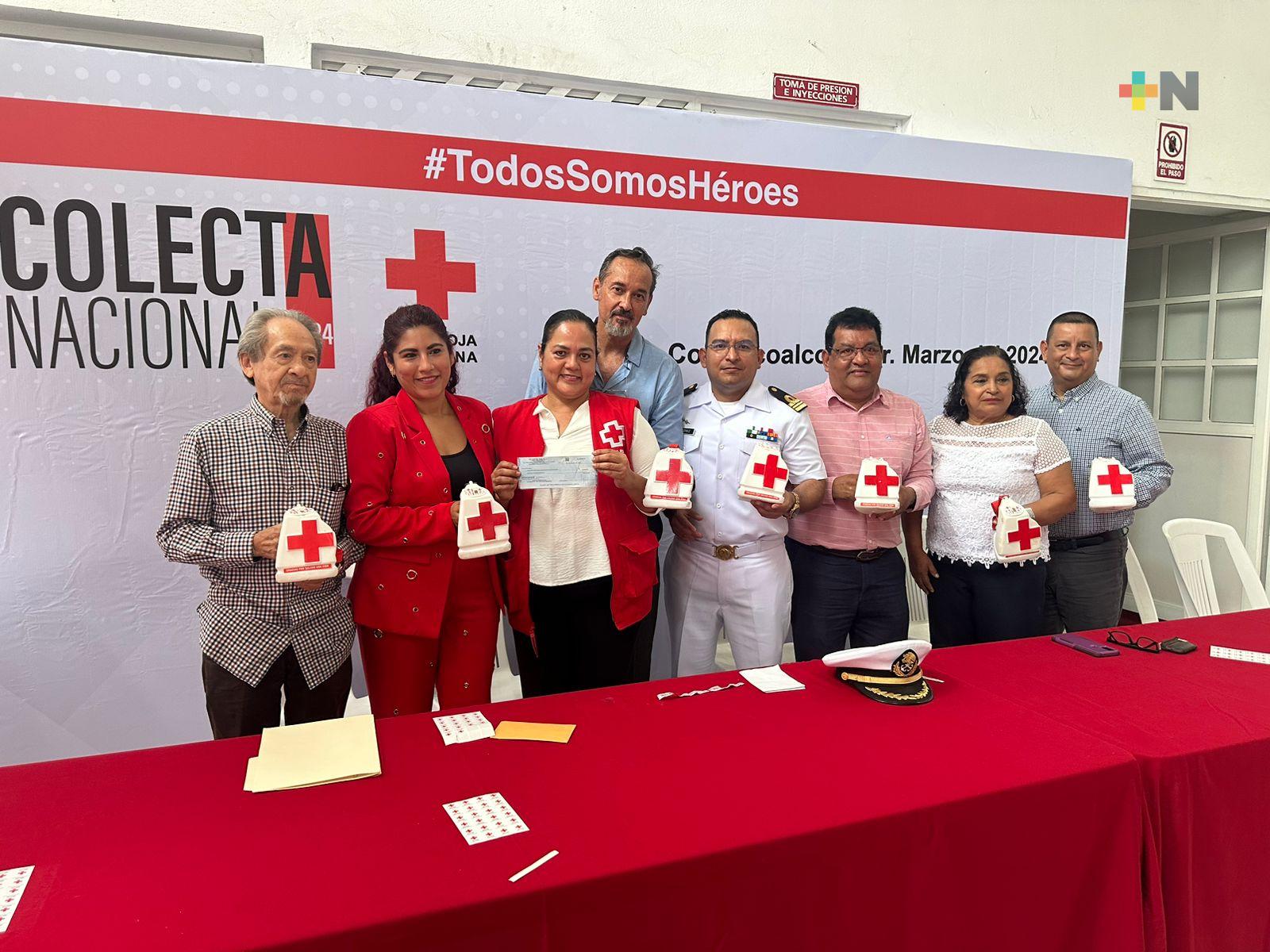 Comenzó en Coatza colecta de Cruz Roja; esperan recaudar medio millón de pesos