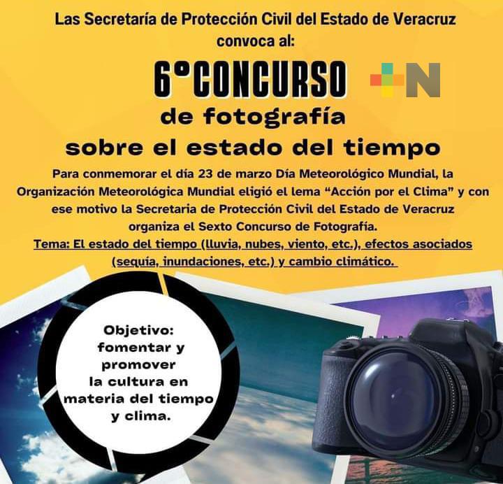 Reitera SPC invitación a participar en concurso de fotografía meteorológica