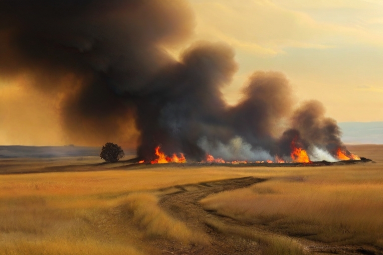 Estos son algunos causantes de incendios de pastizales