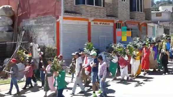 Con Domingo de Ramos inician Semana Santa en Huayacocotla