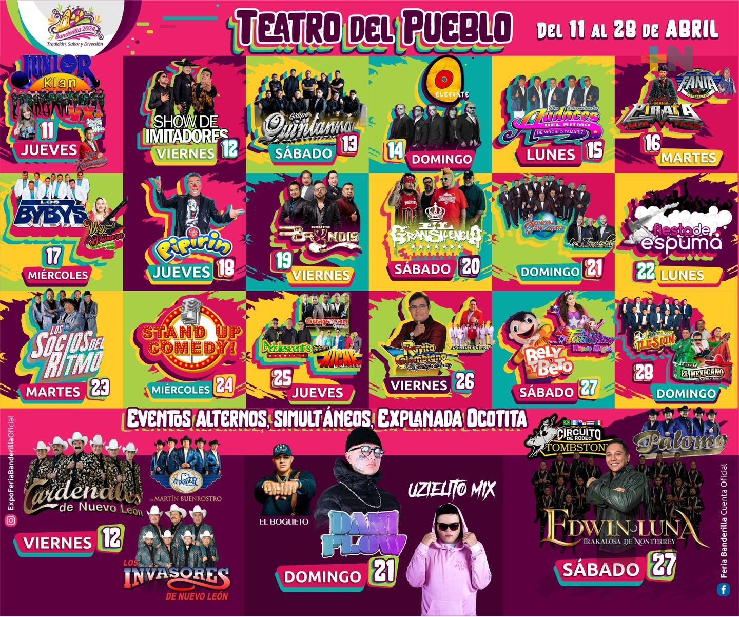 Del 11 al 28 de abril Expo Feria de Banderilla 2024