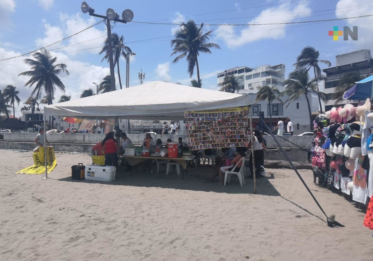 Como cada año, colectivo Solecito de Veracruz instala puesto de alimentos en Villa del Mar