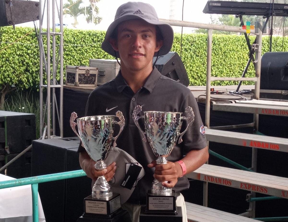 En Xalapa, Jostin Aldahir Mendez gana Torneo de 18 hoyos