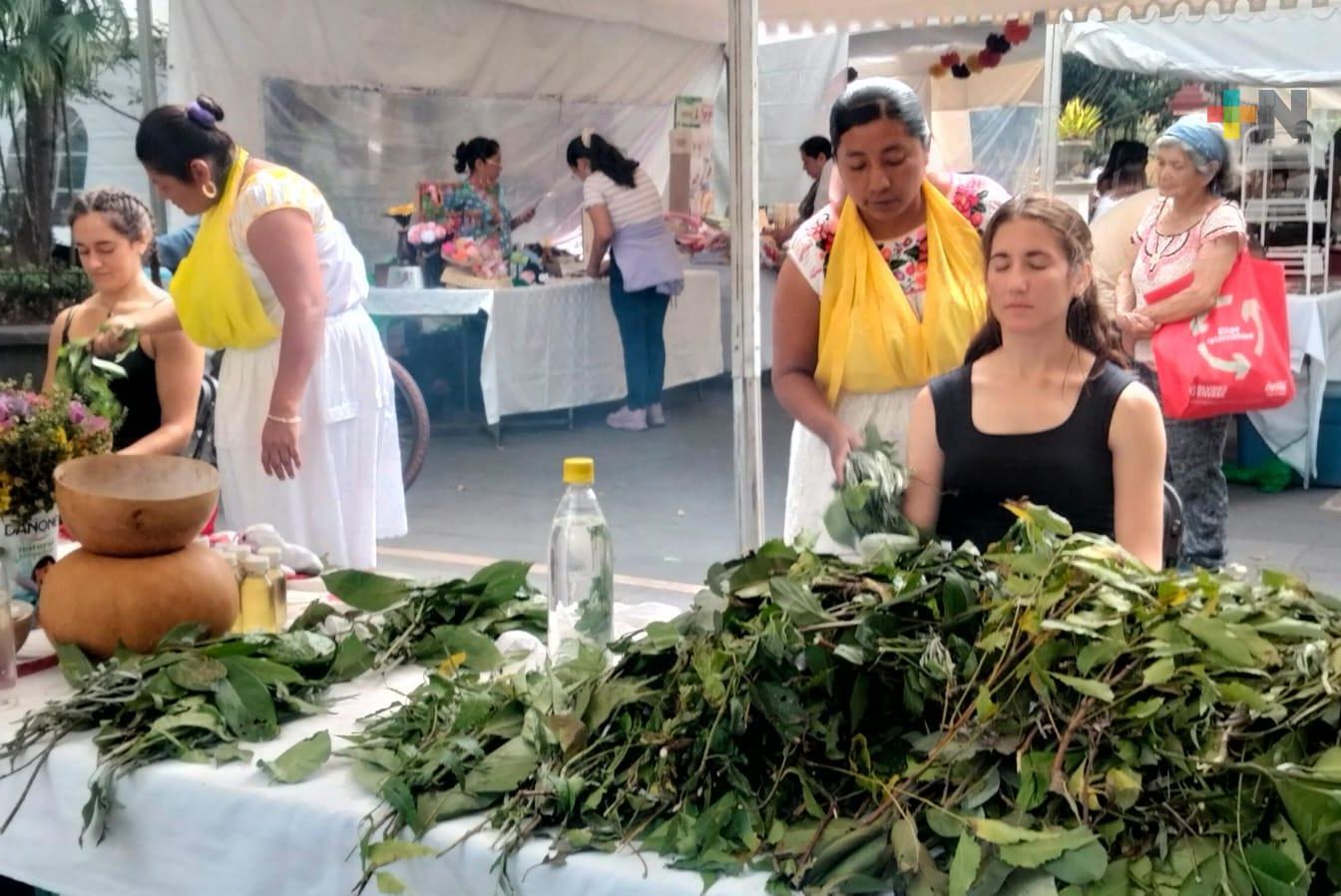 Medicina tradicional totonaca en Encuentro del Orgullo Veracruzano