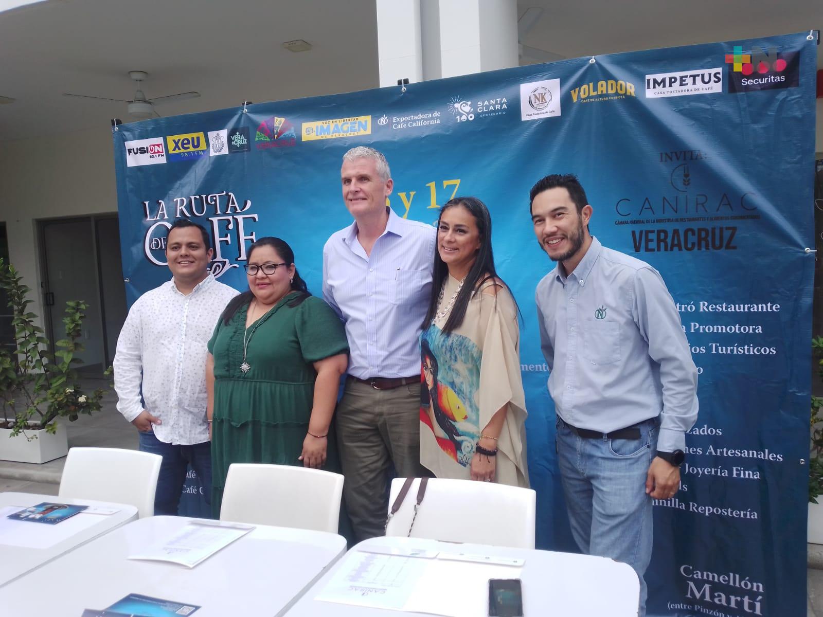 Invitan a La Ruta del Café del 16 al 17 de marzo en Veracruz puerto