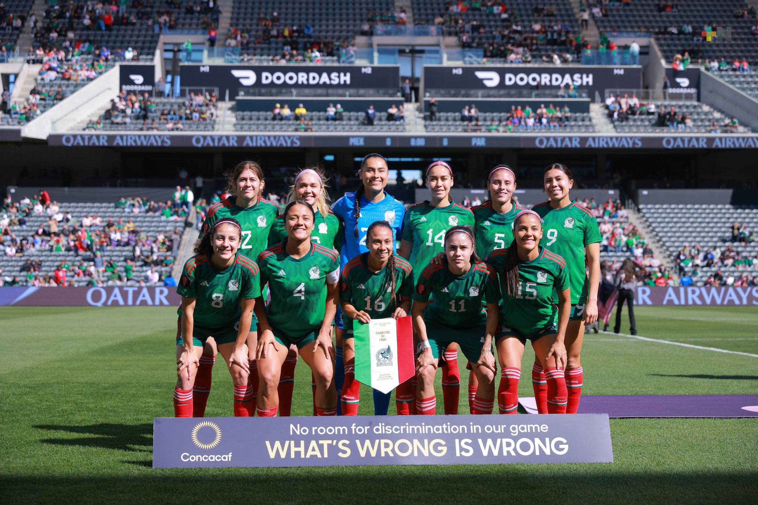 México vence a Paraguay y avanza a semifinales de la Copa Oro W 2024