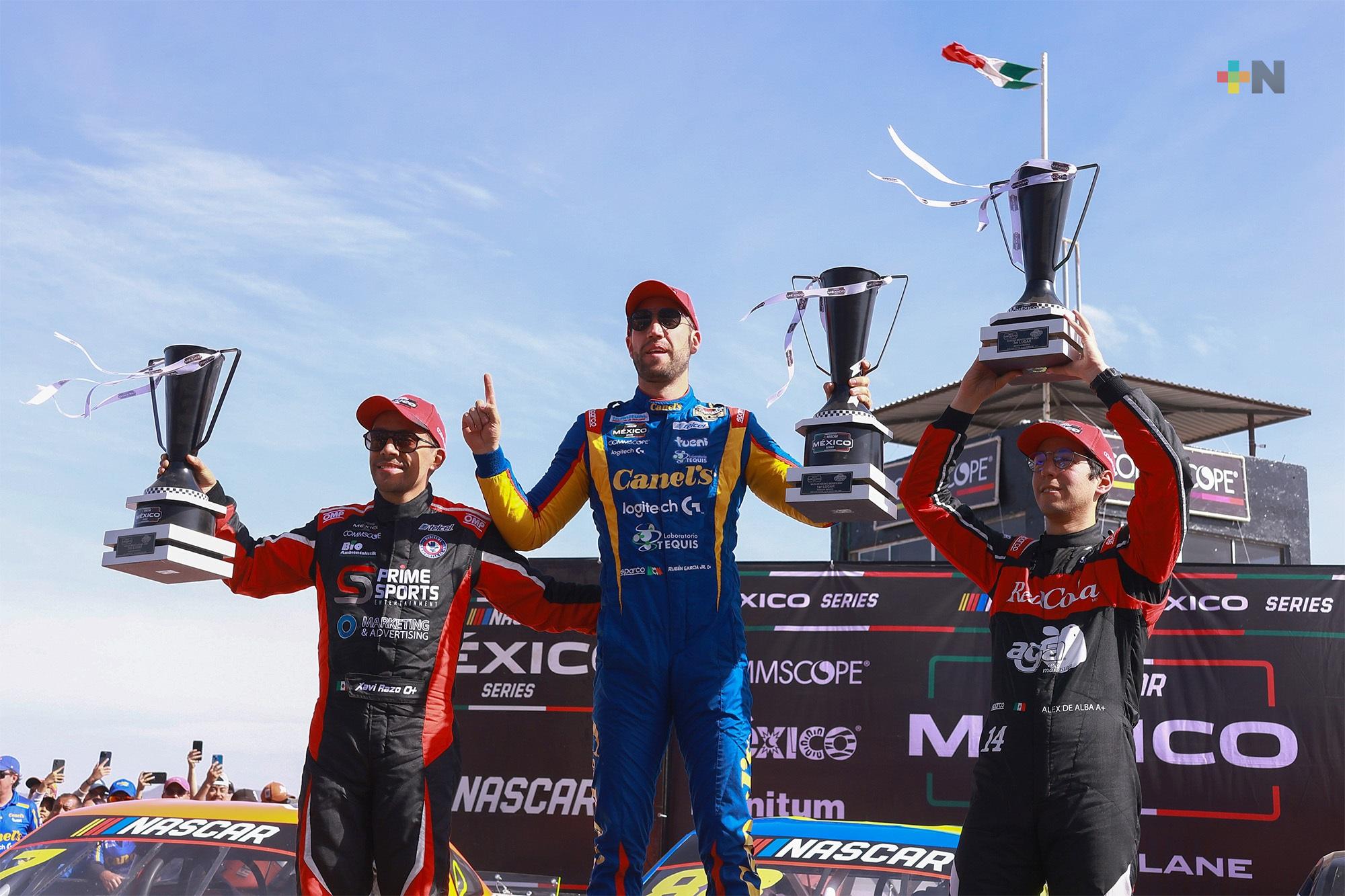 Rubén García Jr. triunfa en NASCAR México en el Súper Ovalo Potosino