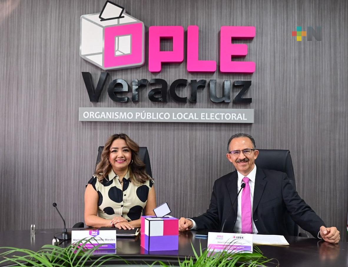OPLE e INE garantizan elecciones tranquilas en Veracruz