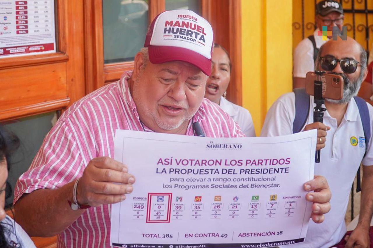 Si hay carpeta azul y los Yunes tienen que explicar origen de sus fortunas: Manuel Huerta