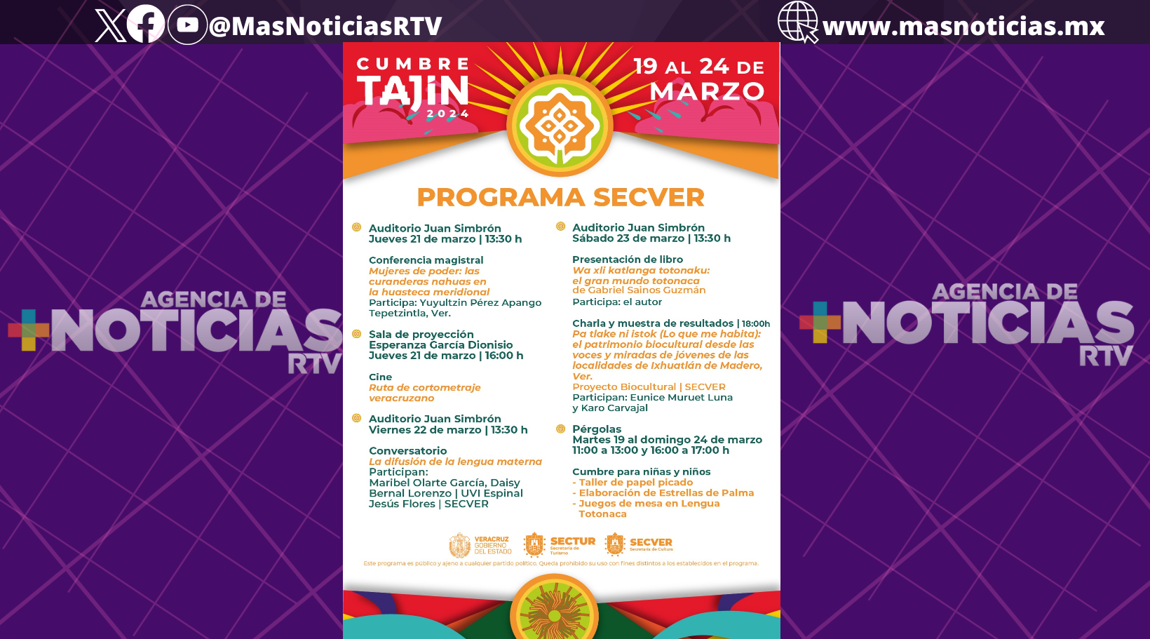 Vive la diversidad cultural del Secver en el Festival Cumbre Tajín 2024