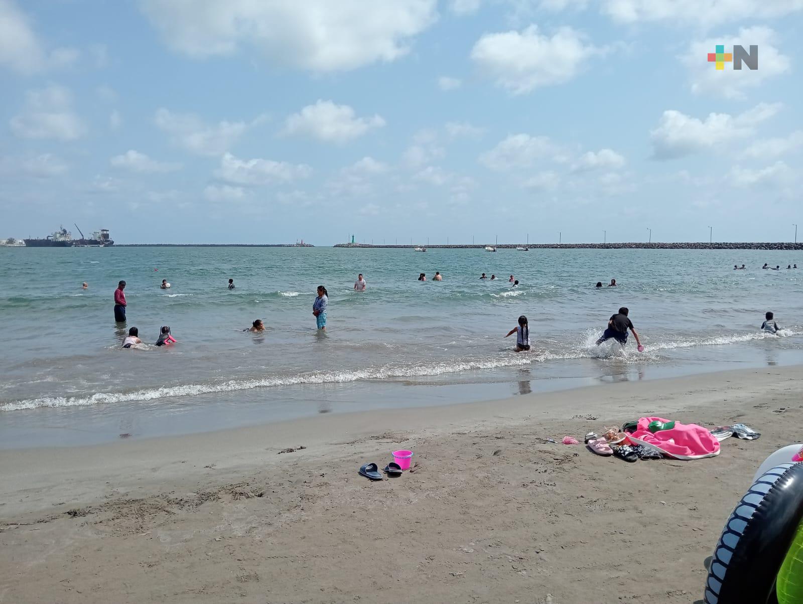 Visitantes de otras entidades disfrutan playas de Veracruz