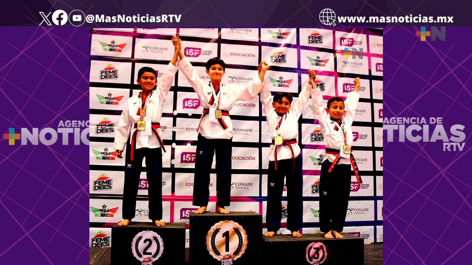 Rafael Medrano sobresale en Campeonato Nacional Escolar de Taekwondo