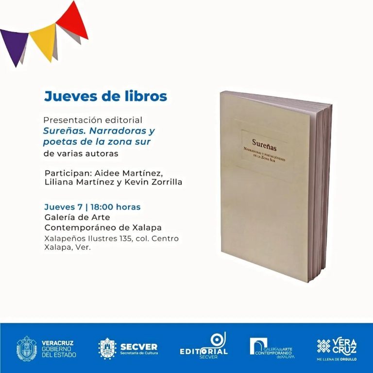 En Jueves de libros en la GACX presentan “Sureñas. Narradoras y poetas jóvenes de la zona sur”