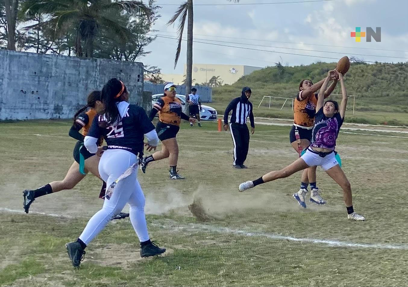 Guerreras consiguen el bicampeonato de la Liga de Tocho Flag de Coatzacoalcos