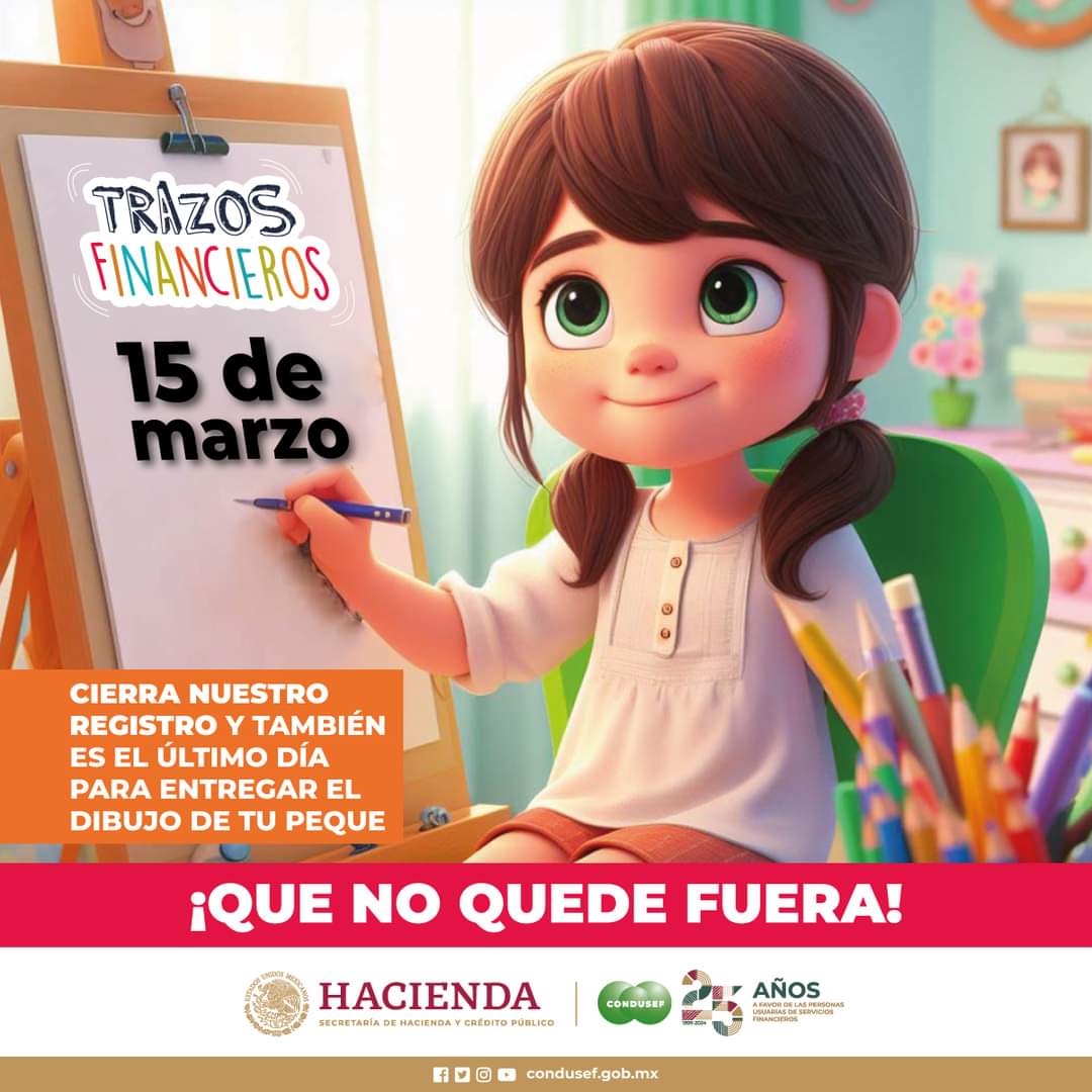 El 15 de marzo vence para participar en  el concurso de dibujo y pintura infantil “Trazos Financieros”