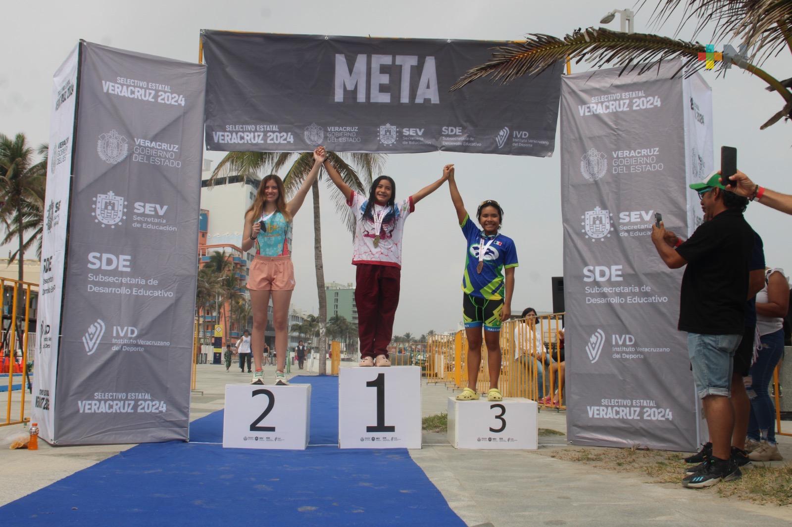 Definidos triatletas veracruzanos que participarán en el Macroregional