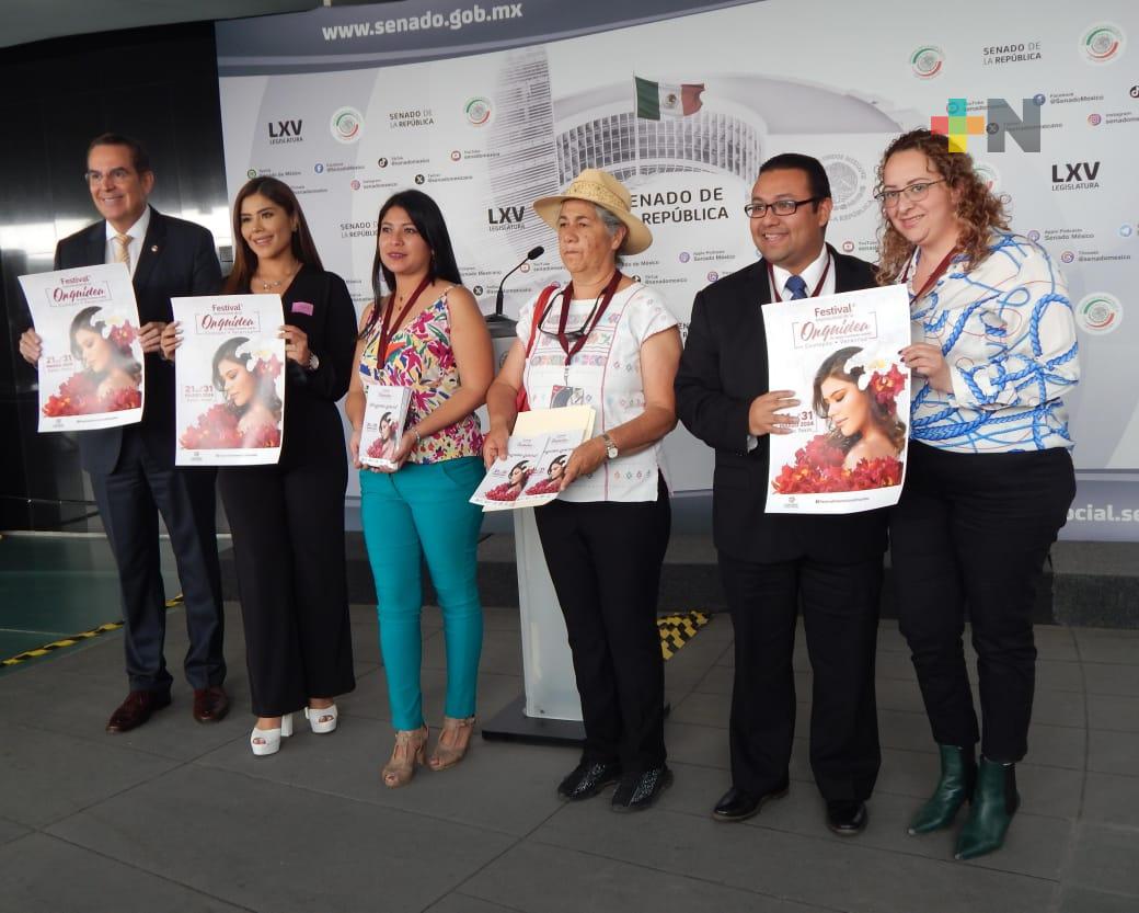 Desde el Senado, presentan XV edición del Festival Internacional de la Orquídea