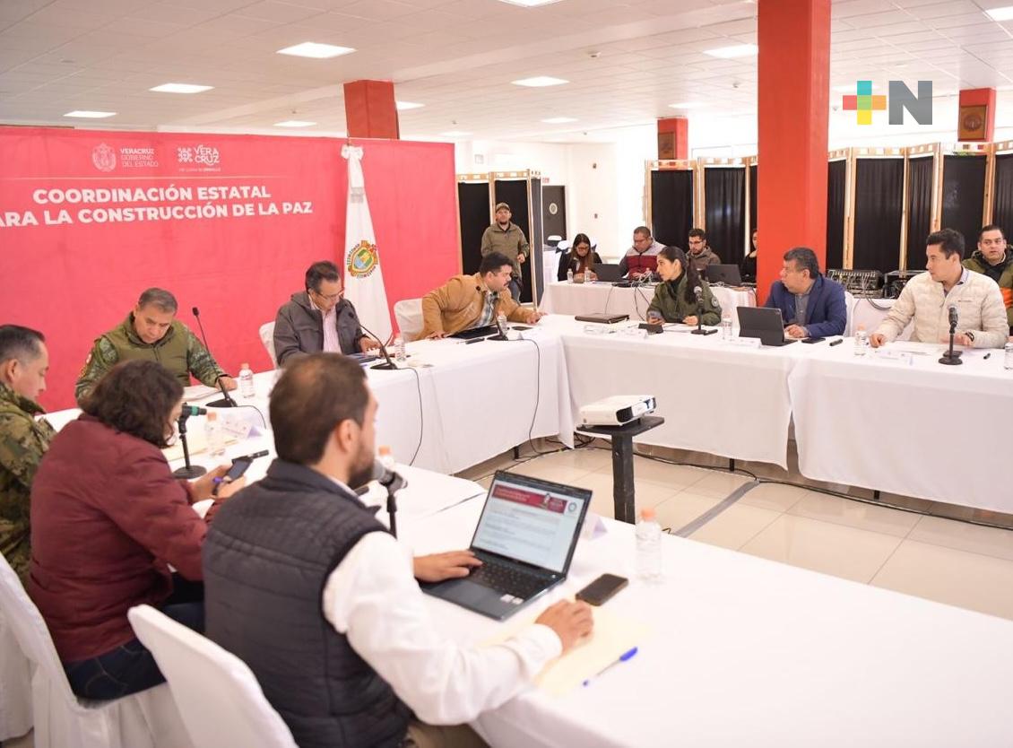 En Perote, FGE participa en la Mesa para Construcción de la Paz