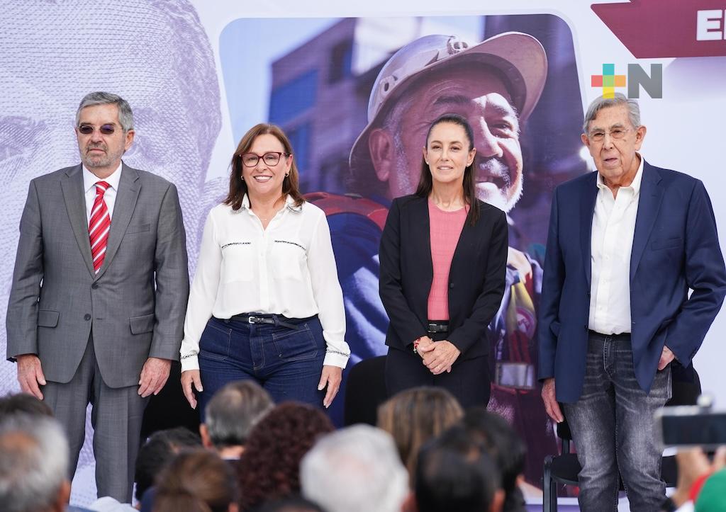 Rocío Nahle acompaña a Claudia Sheinbaum en presentación del Eje Energético