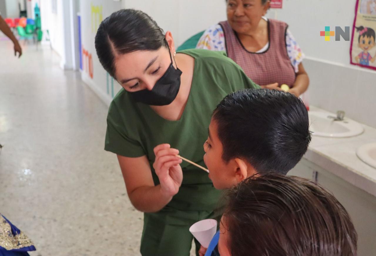 CADI Coatzacoalcos brinda atención dental a niños y niñas
