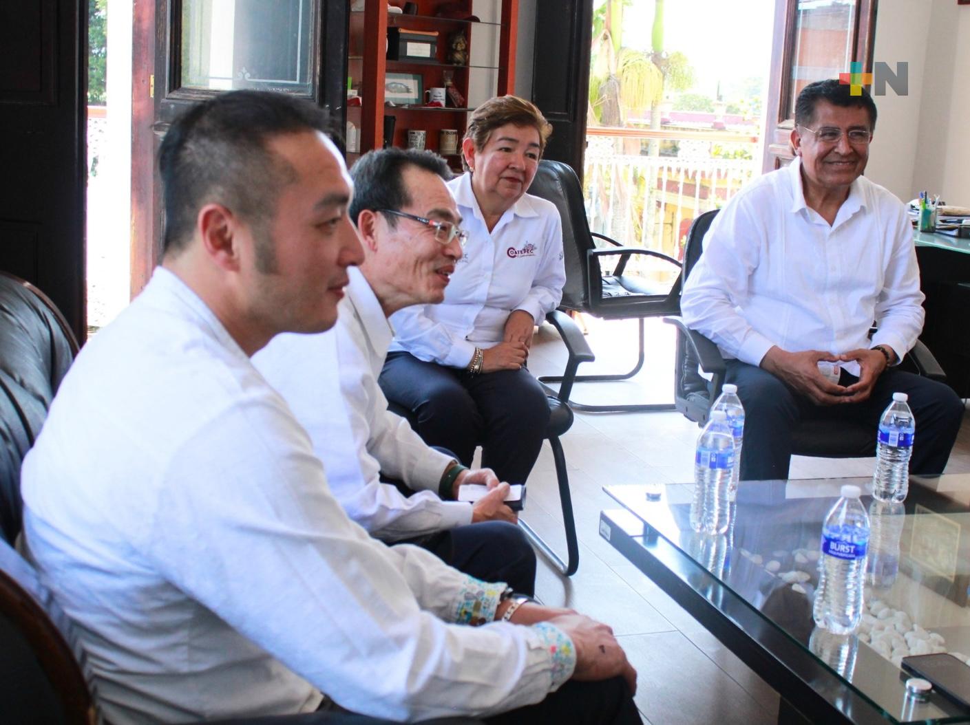 Embajador de Taiwán en México, Armando Cheng se reunió con alcalde de Coatepec