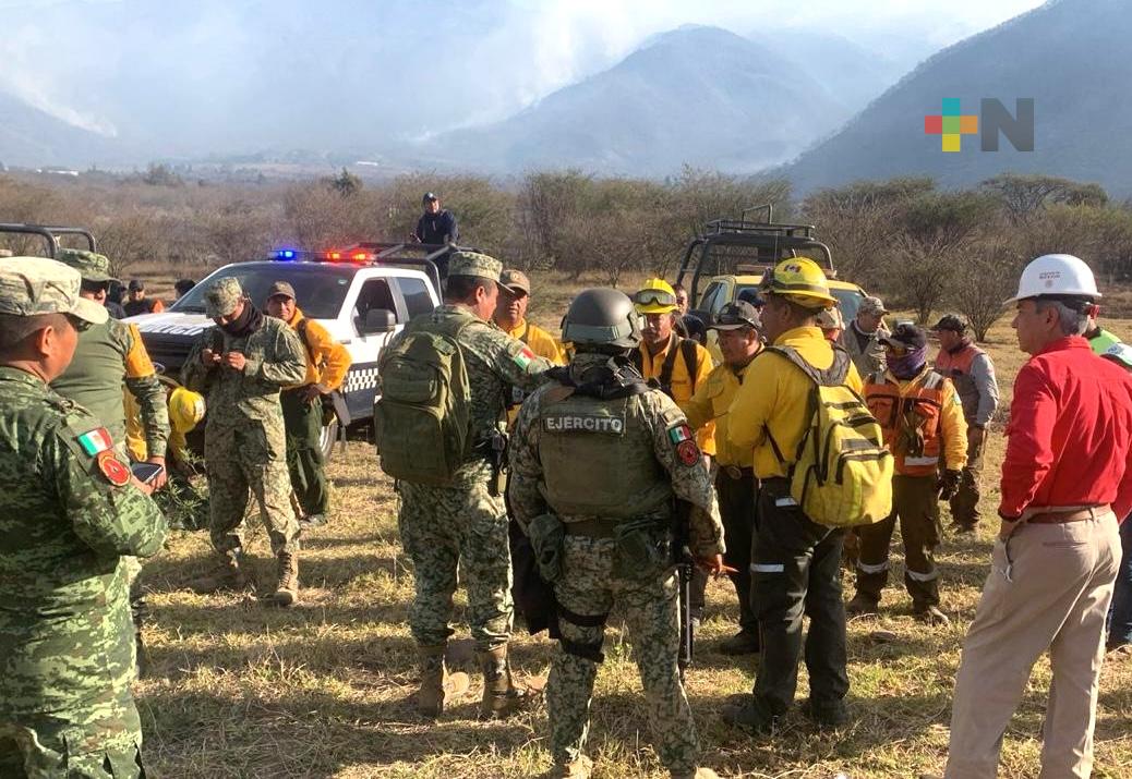 Intensifican acciones para sofocar incendios en las Altas Montañas