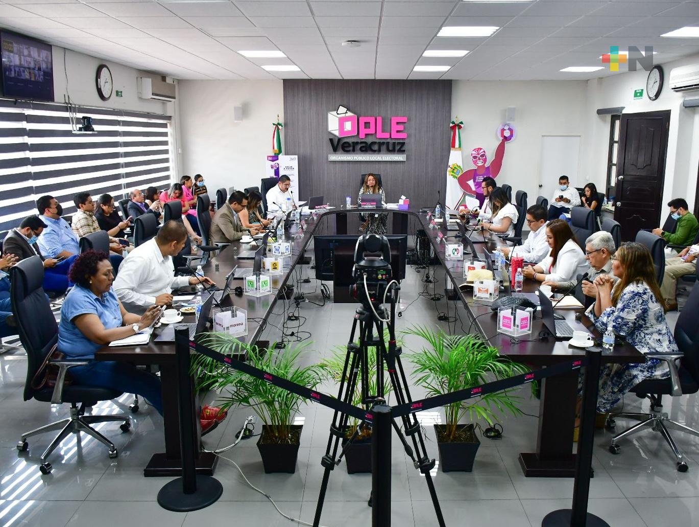 Consejo general del OPLE Veracruz aprueba «Manual para preparación y desarrollo de cómputos distritales»