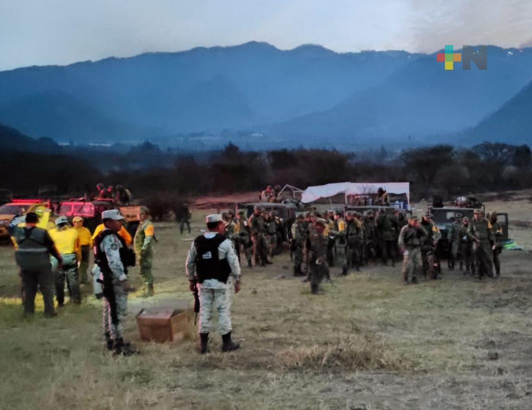 Reinician actividades de combate a incendio en las Altas Montañas