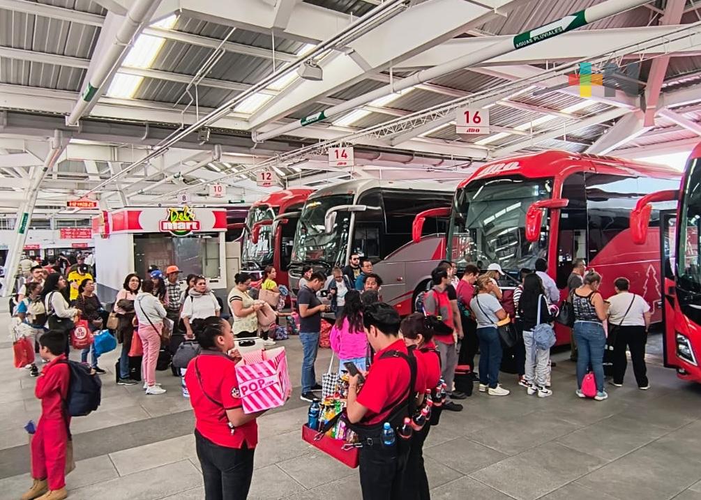 Centro SICT Veracruz realiza Operativo en terminales de autobuses
