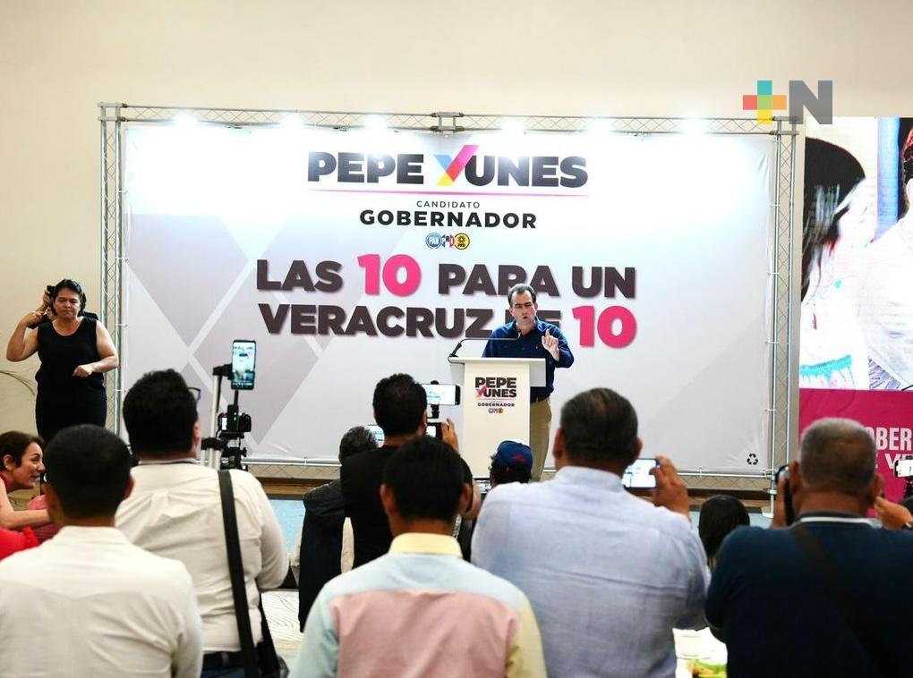 En campaña, anuncia Pepe Yunes 10 propuestas de gobierno
