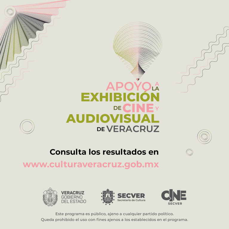 Presenta resultados de convocatoria Apoyo a la Exhibición de Cine y Audiovisual en Veracruz 2024