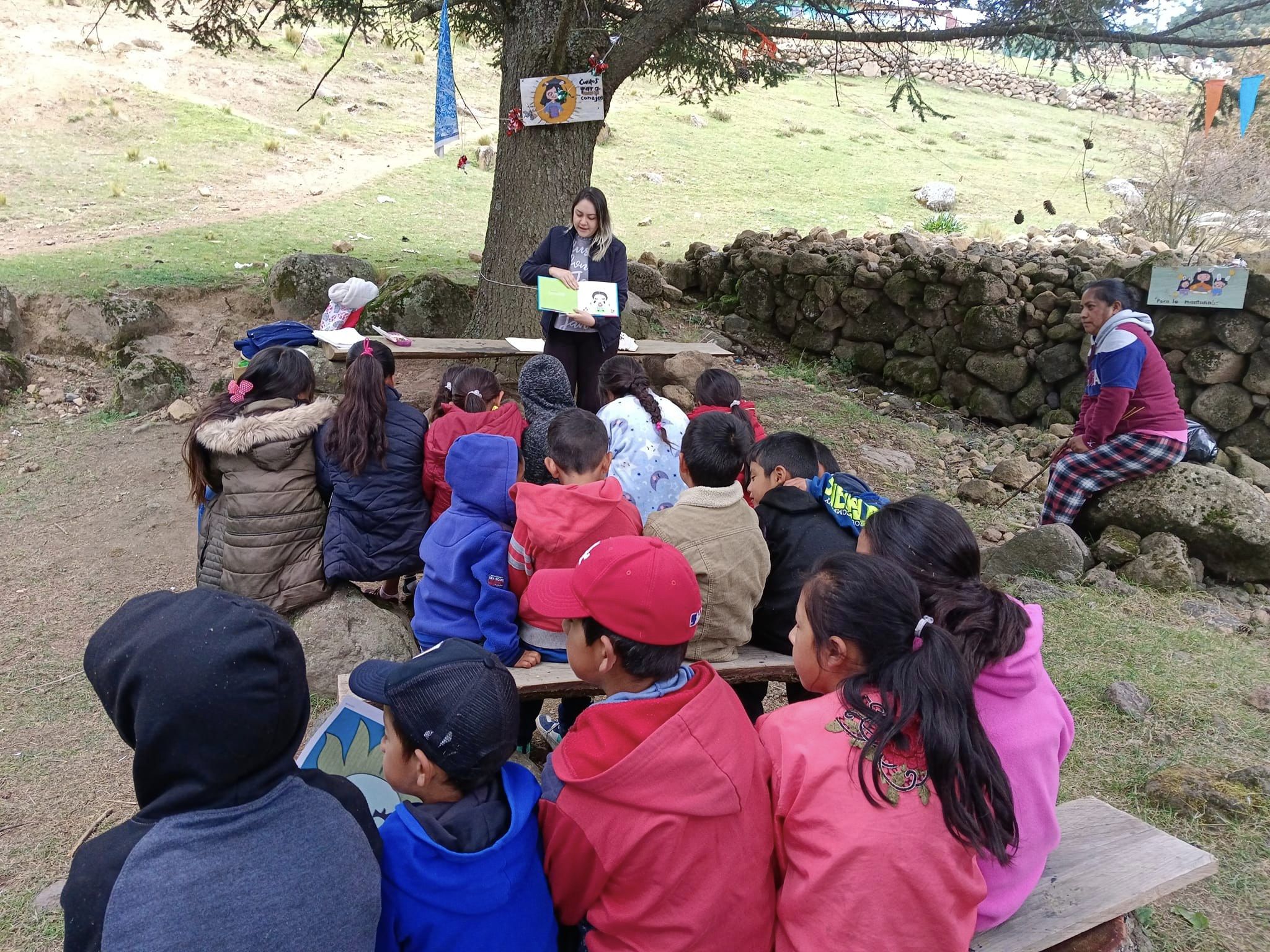 Alumnos de la UV trabajan en crear biblioteca comunitaria en El Conejo