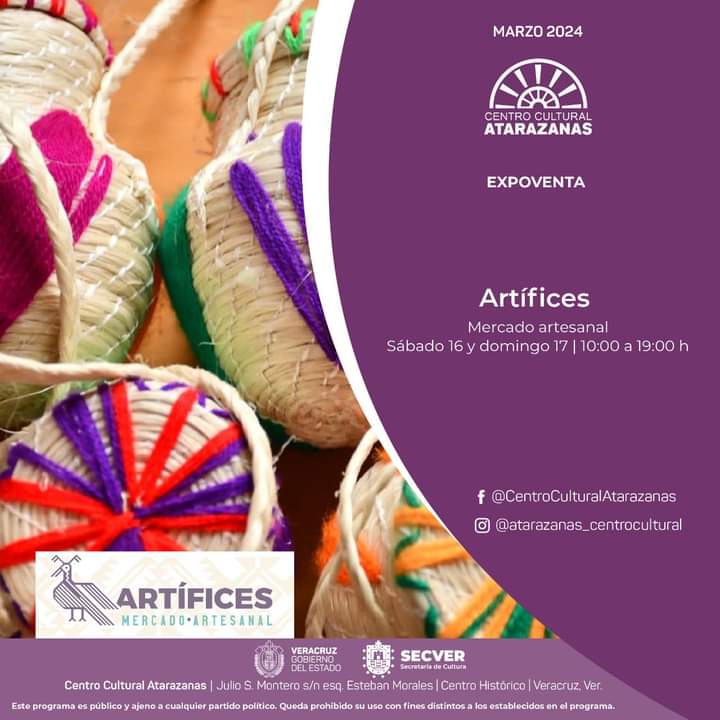 Artífices. Mercado artesanal en Centro Cultural Atarazanas