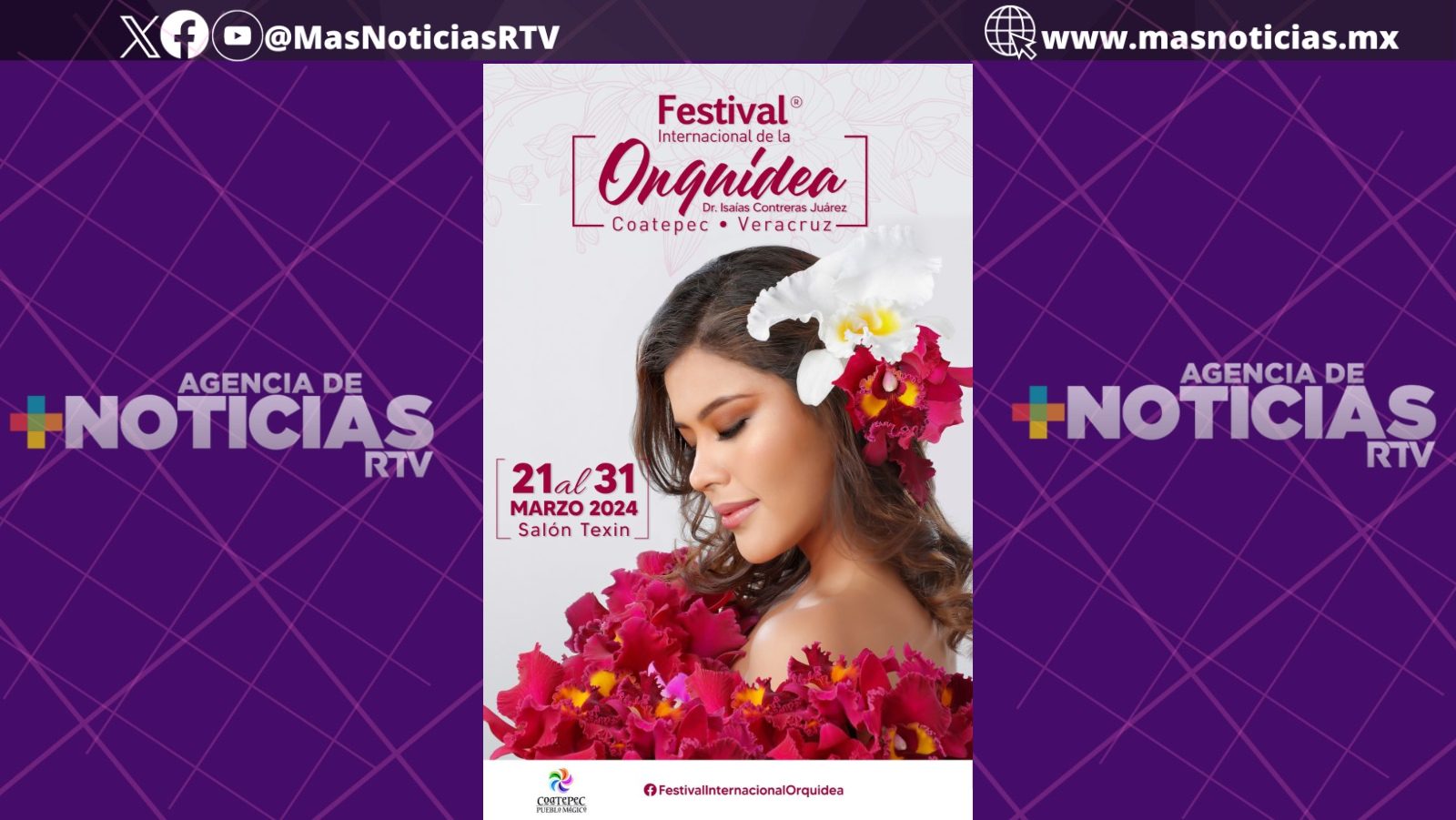 Participa Centro Cultural de Coatepec en el XV Festival Internacional de la Orquídea
