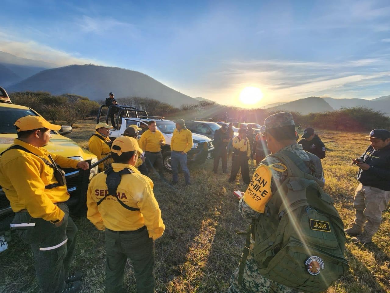 Continúa atención a seis incendios forestales en el centro del estado