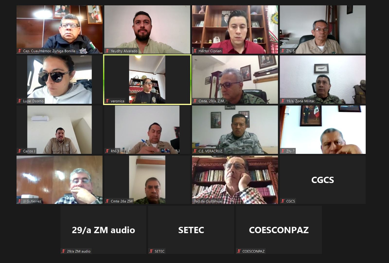 En la Mesa de Coesconpaz participó la Fiscalía General del Estado