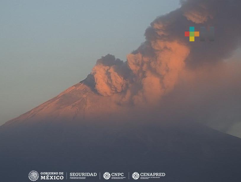Semáforo de Alerta volcánica del Popocatépetl sigue en Amarillo Fase 2