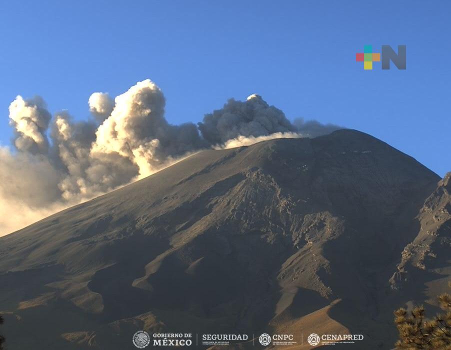 Cenapred exhorta a no acercarse al volcán Popocatépetl