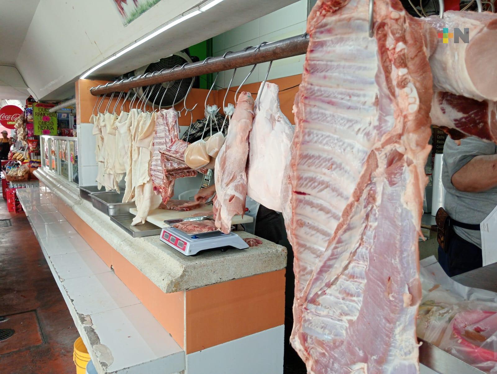 Venta de carne de res y cerdo sigue a la baja, precios se han mantenido