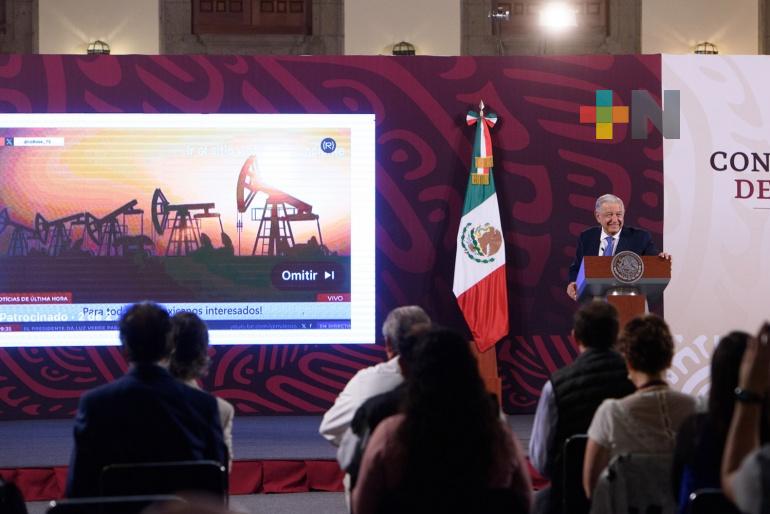 Presidente alerta sobre mensaje falso creado con inteligencia artificial para invertir en Pemex