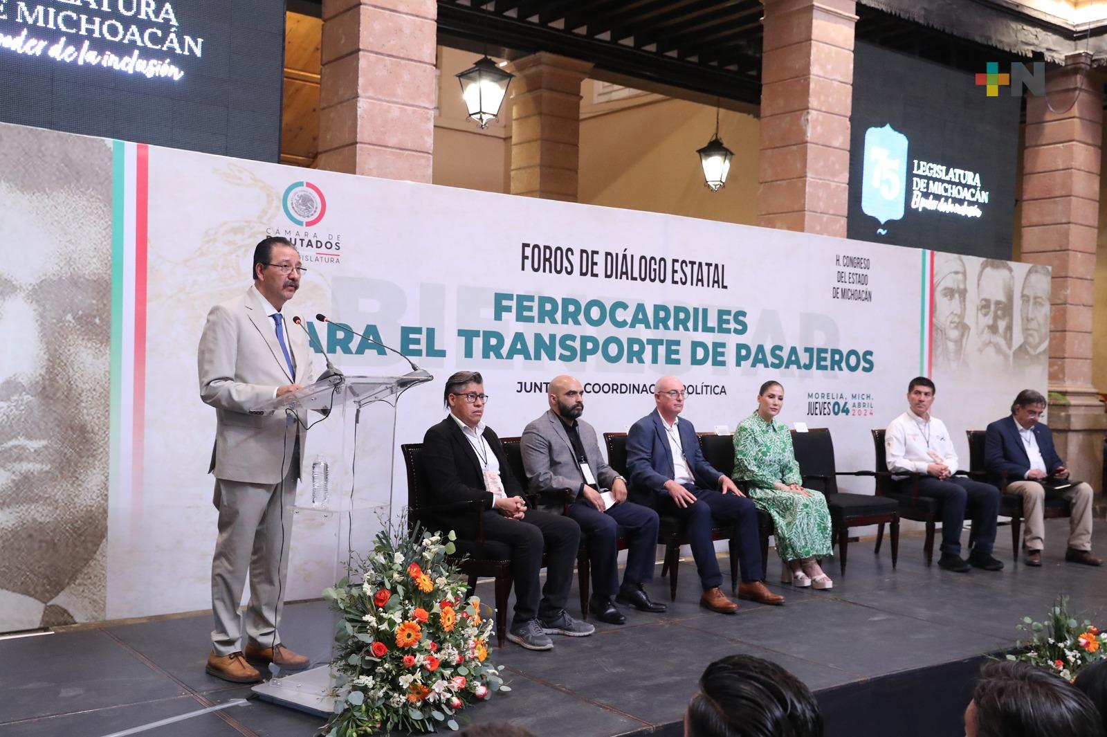 Realizan en Michoacán el Foro de Diálogo Estatal “Ferrocarriles para el transporte de pasajeros”