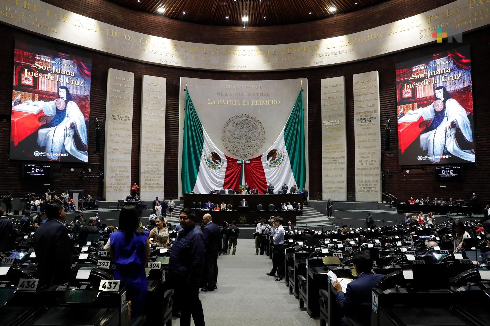 Diputadas y diputados recuerdan a Sor Juana Inés de la Cruz, en su 329 aniversario luctuoso