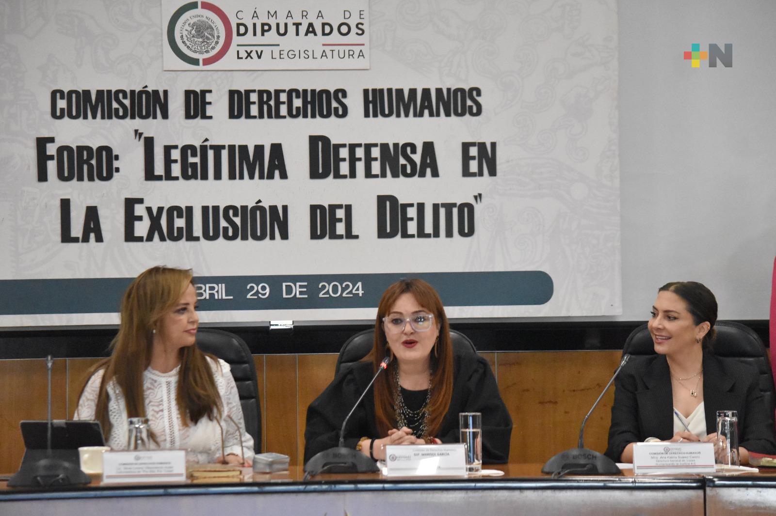 Comisión de Derechos Humanos realizó el foro “Legítima defensa en la exclusión del delito”