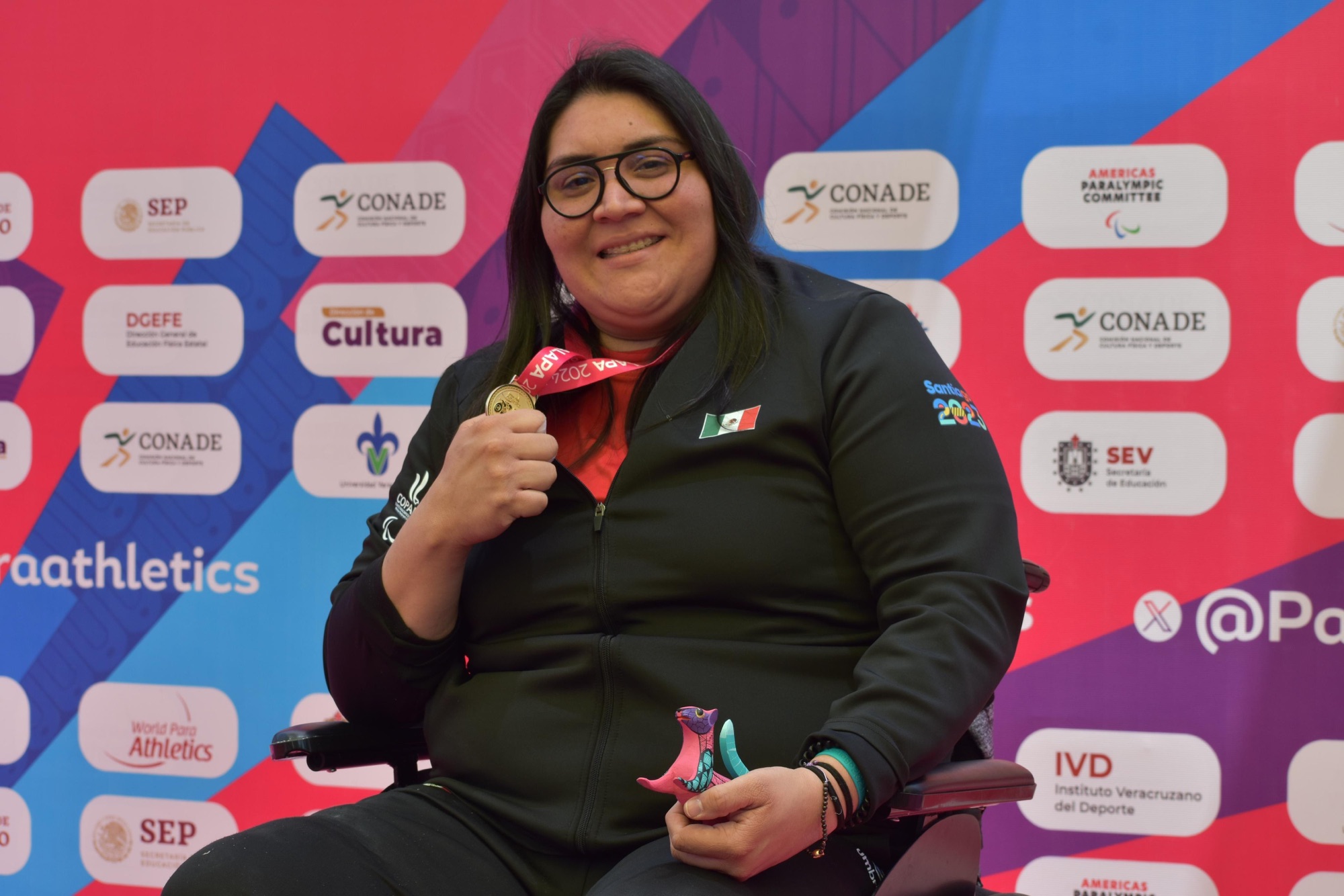 Gilda Cota rompe récord mundial en World Para Athletics Grand Prix Xalapa 2024